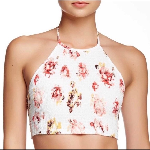 Floral crop top tie back - Picture 2 of 6